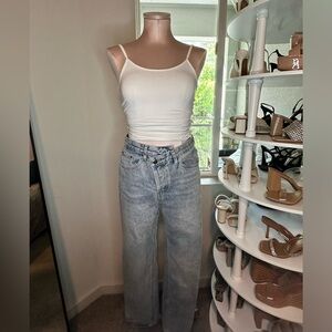 Micas cross button jean